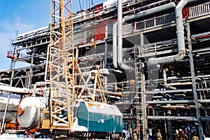 Oil refinery Construction of an oil industrial facility