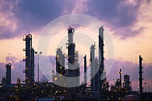 Oil Refinery at Dawn