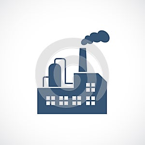 Oil refinery factory vector icon