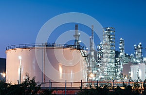 Oil refinery gas industry plant of petroleum