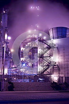 Oil refinery Mist stairs