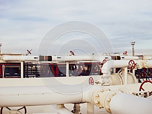 The oil refinery. oil refinery. Equipment for primary oil refini