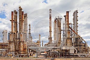 Oil refinery petrochemical industry plant