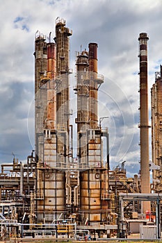 Oil refinery petrochemical industry plant