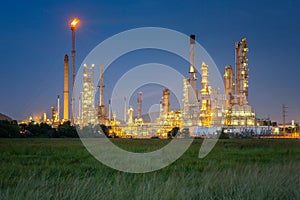 Oil refinery plant and gas industrial factory