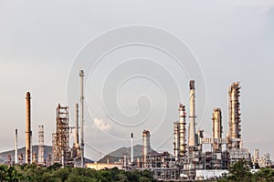 Oil Refinery plant Industry in field at Chonburi Thailand photo