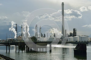 Oil refinery in rotterdam