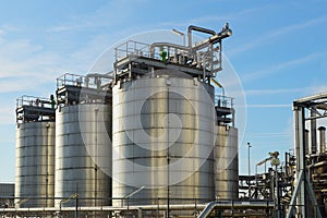 Oil refinery in rotterdam Netherlands