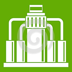 Oil refining icon green