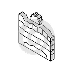 oil reservoir simulation petroleum engineer isometric icon vector illustration