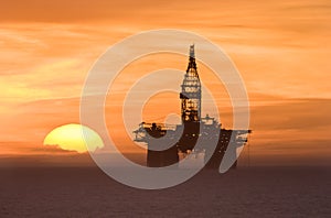 Oil rig photo