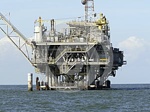 Gulf of Mexico Offshore Oil Rig photo