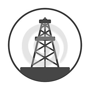 Oil rig, Oil Gusher icon