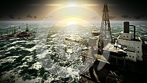 Oil rig platform