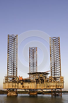 Oil Rig Rusting