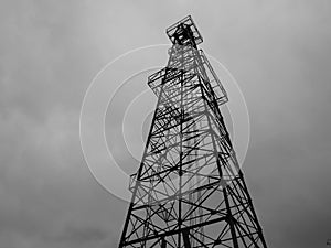 Oil Rig Silhouette