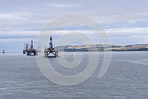 Oil Rigs in the Cromarty Firth photo