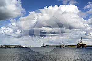 Oil Rigs on the Firth of Forth