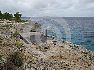 Oil Slick Leap entrence for divers.