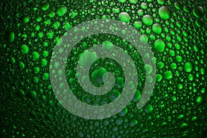 Oil and soap bubbles macro photography