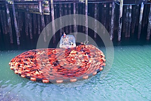 Oil Spill Boom Workers