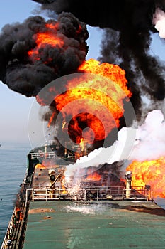 Oil spill contingency exercise