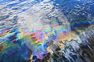 Oil spill in Pearl Harbor photo