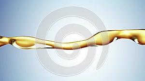 Oil splash on blue background.