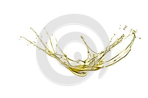 Oil splash isolated on white background