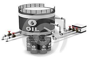 Oil storage tank