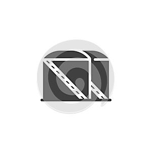 Oil storage tank vector icon