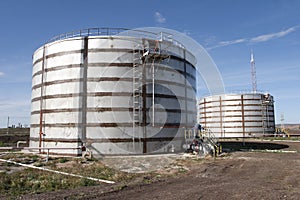 Oil storage tanks