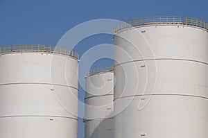 Oil storage tanks