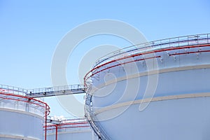 Oil storage tanks