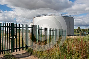 Oil storage tanks