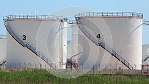 Oil storage tanks in Antalya, Turkey