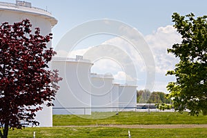 Oil Storage tanks in Sarnia Ontario photo