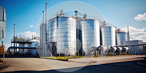 Oil storage tanks. Storage of strategic reserves of fuel and lubricants.