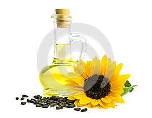 Oil with sunflower seeds