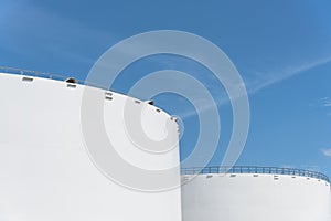 Oil tank farm in Pasadena, Texas, USA