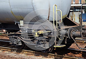 Oil tank railway carriages