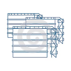 Oil Tank Storage Icon