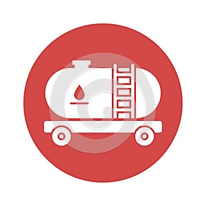 Oil tank Vector Icon which can easily modify or edit