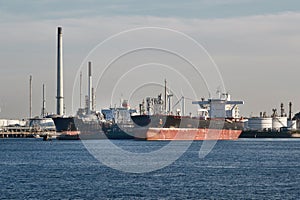 Oil Tanker in Dock