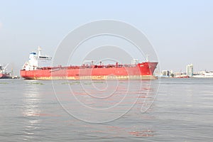Oil tanker exit lagos port in nigeria