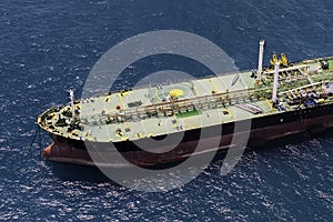 Oil tanker in the gulf of Thailand.