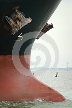 Oil tanker prow photo