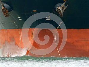 Oil tanker prow photo