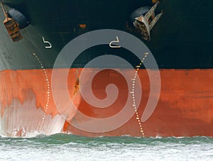 Oil tanker prow