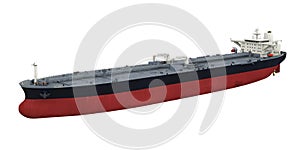 Oil Tanker Ship Isolated